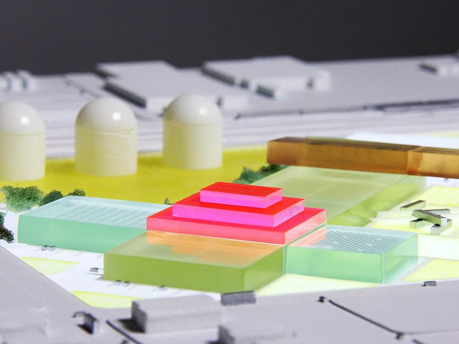 Model. Food Port in West Louisville by OMA. Image @ OMA - GBBN - Seed Capital.