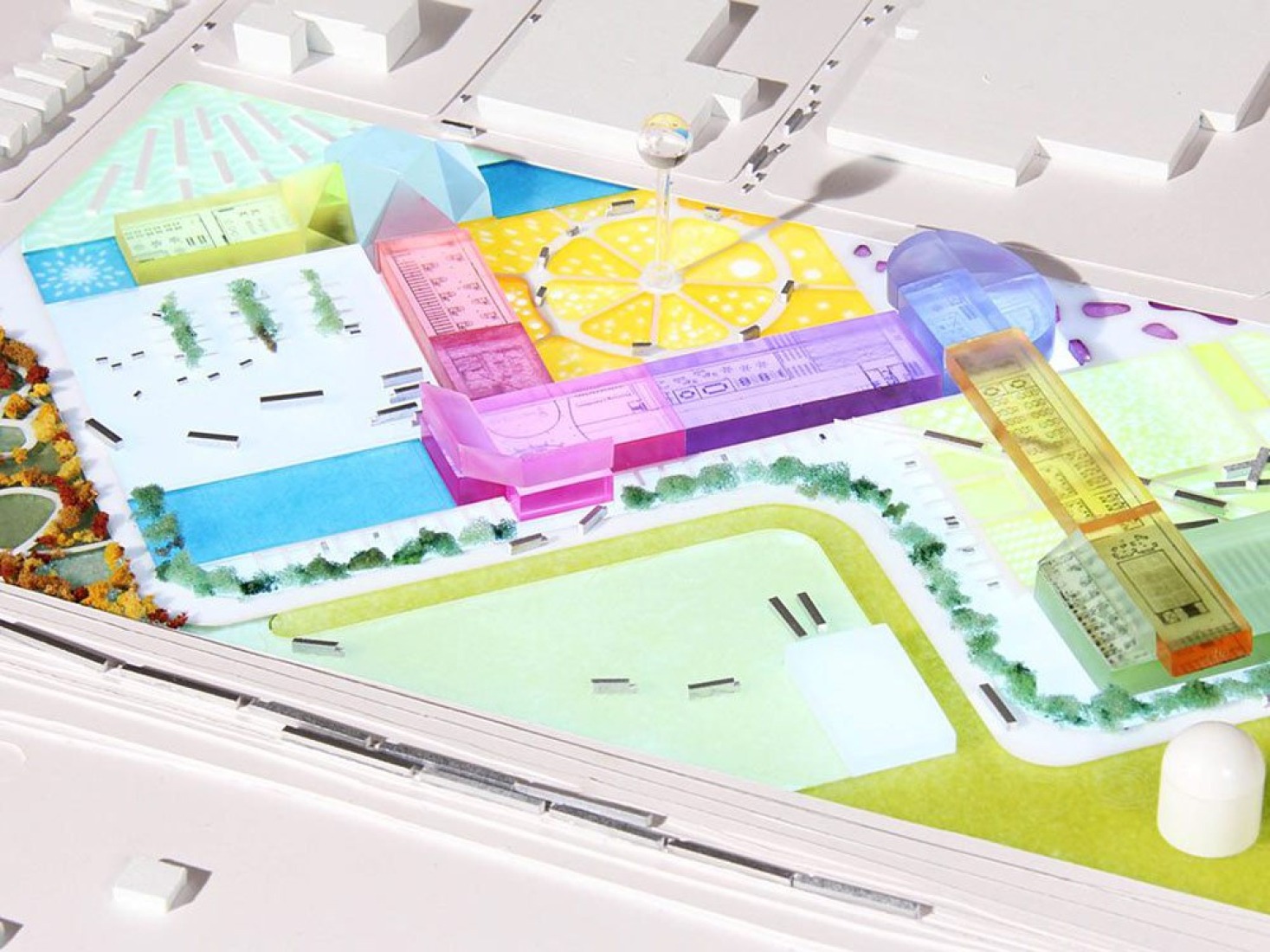 Model. Food Port in West Louisville by OMA. Image @ OMA - GBBN - Seed Capital.