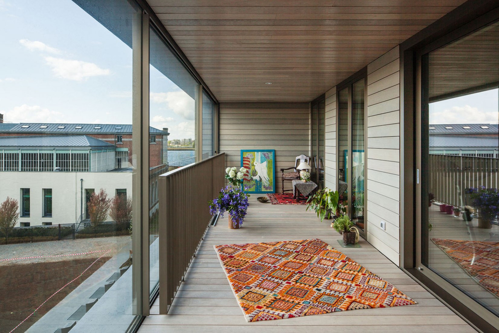 Vista interior. Apartamentos Winter Garden por Atelier Kempe Thill. Fotografía © Ulrich Schwarz.