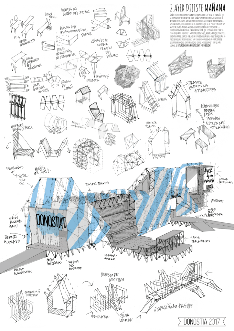 Information point of Donostia/San Sebastián 2016 by Zuloark. 