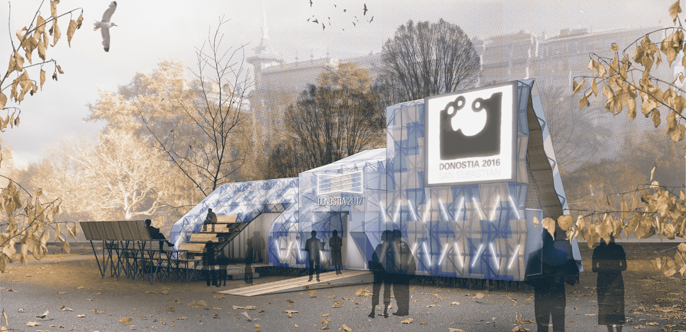 Information point of Donostia/San Sebastián 2016 by Zuloark. 