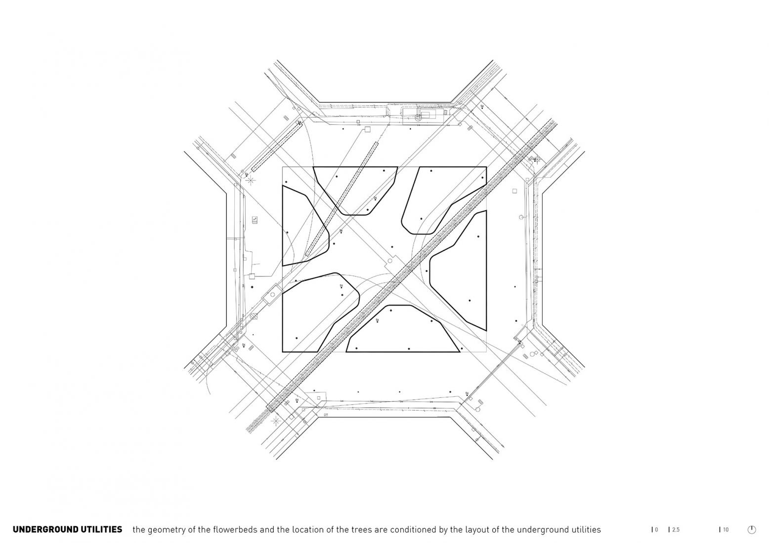 Esquema. Plaza-Jardín Rocafort por 08014 Arquitectura. Esquema. Plaza-Jardín Rocafort por 08014 Arquitectura.