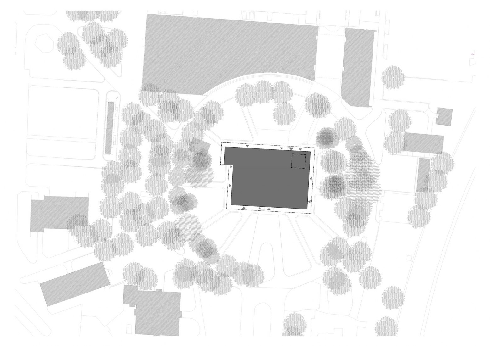 Site plan. Pavilion Z by A8000. 