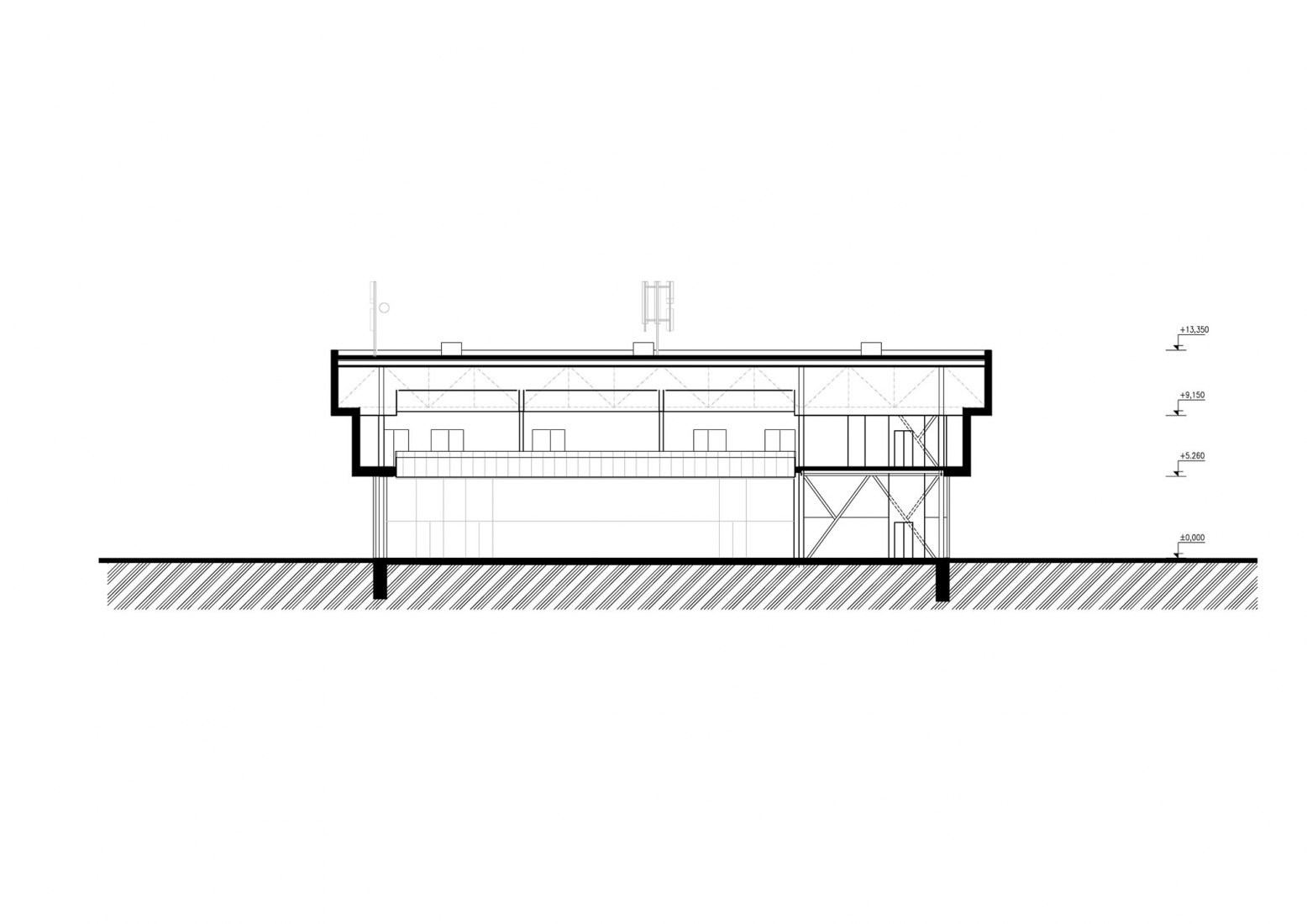 Section. Pavilion Z by A8000. 