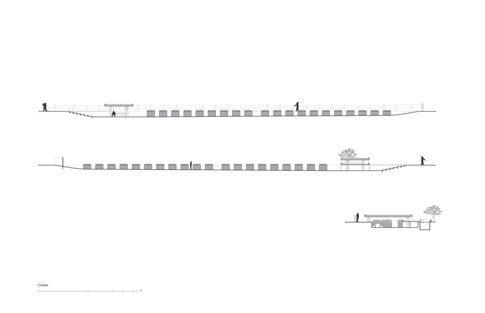 Sections. Guayacán nursery garden by Ambrosi Etchegaray.  Sections. Guayacán nursery garden by Ambrosi Etchegaray.