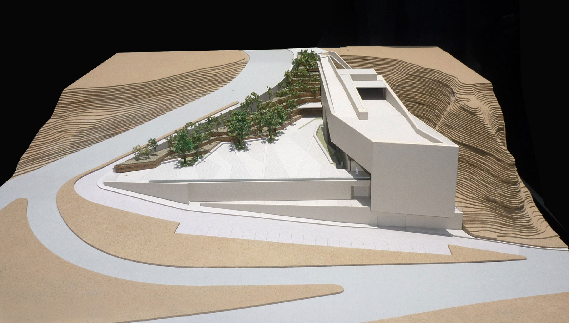 Model. The place of remembrance by Barclay & Crousse Architects. Image courtesy of Barclay & Crousse Architects