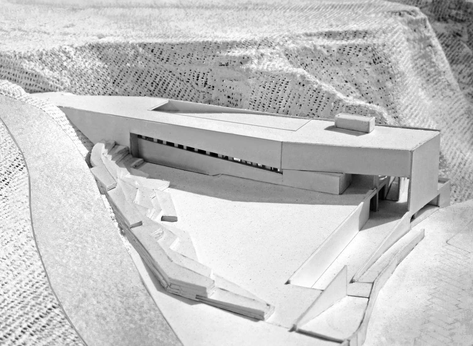 Model. The place of remembrance by Barclay & Crousse Architects. Image courtesy of Barclay & Crousse Architects