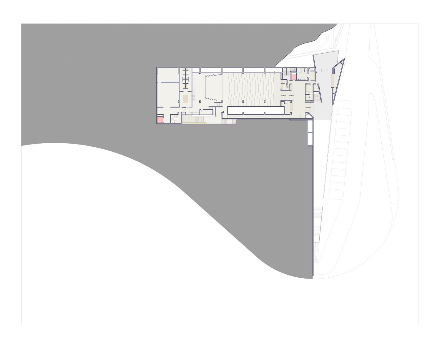 Assembly hall. El lugar de la memoria por Barclay & Crousse Arquitectos. Imagen cortesía de Barclay & Crousse Arquitectos