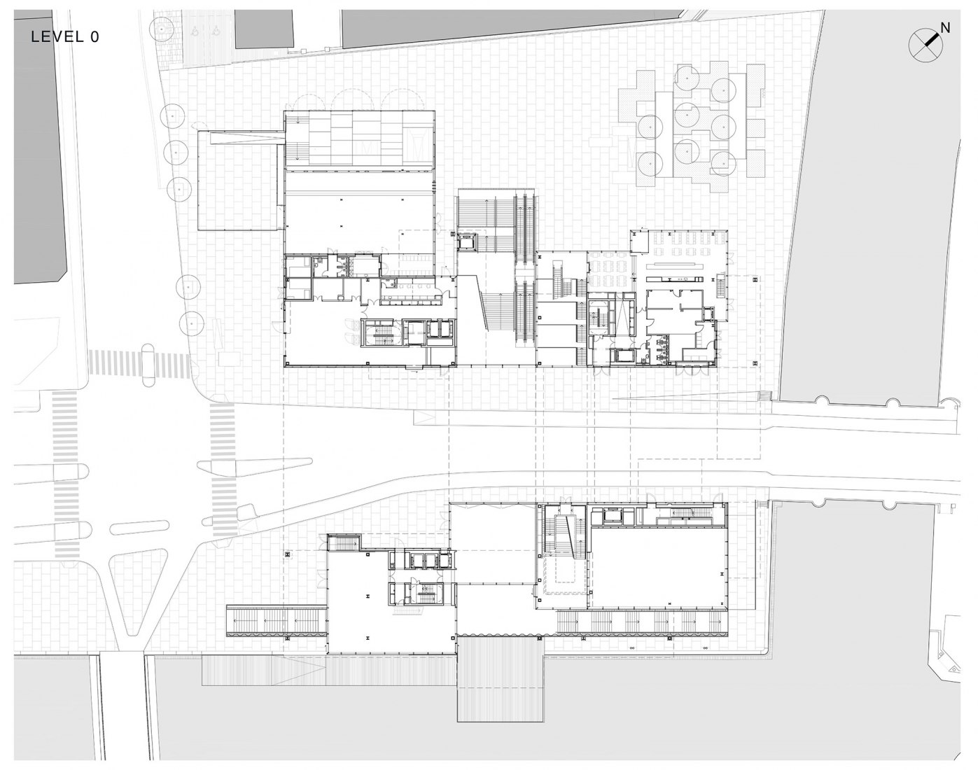 Ground floor plan. BLOX / DAC by OMA. Image courtesy of OMA