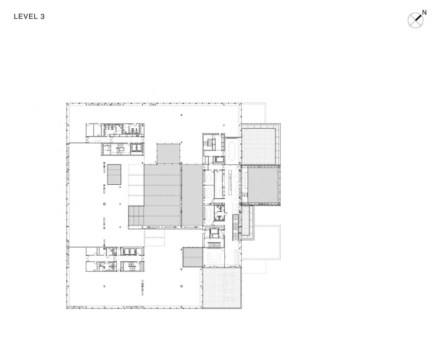 Third floor plan. BLOX / DAC by OMA. Image courtesy of OMA