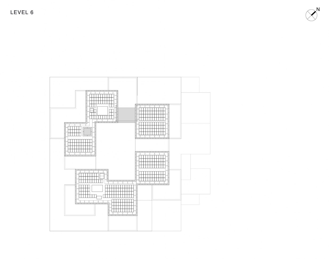 Sixth floor plan. BLOX / DAC by OMA. Image courtesy of OMA