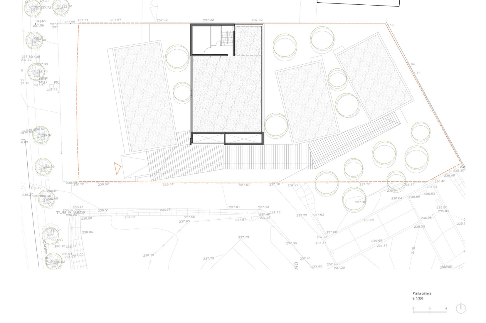 First floor plan. Can llong primary health care centre by Comas-Pont arquitectes. First floor plan. Can llong primary health care centre by Comas-Pont arquitectes.
