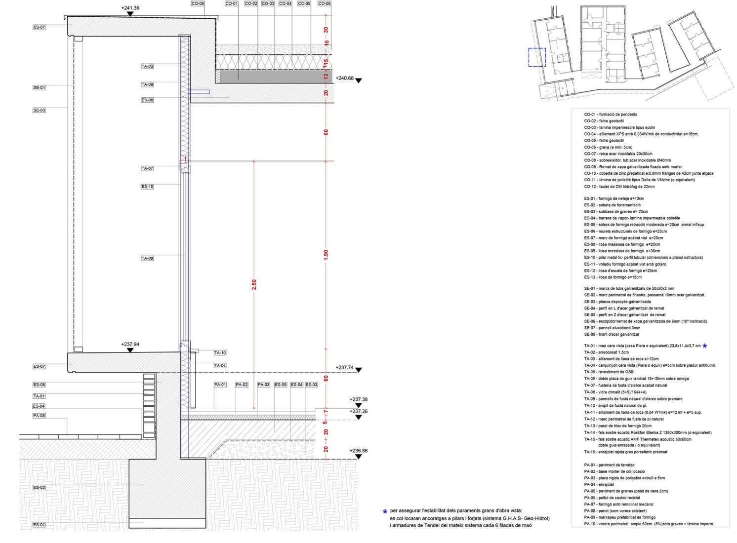 Detail. Can llong primary health care centre by Comas-Pont arquitectes. Detail. Can llong primary health care centre by Comas-Pont arquitectes.