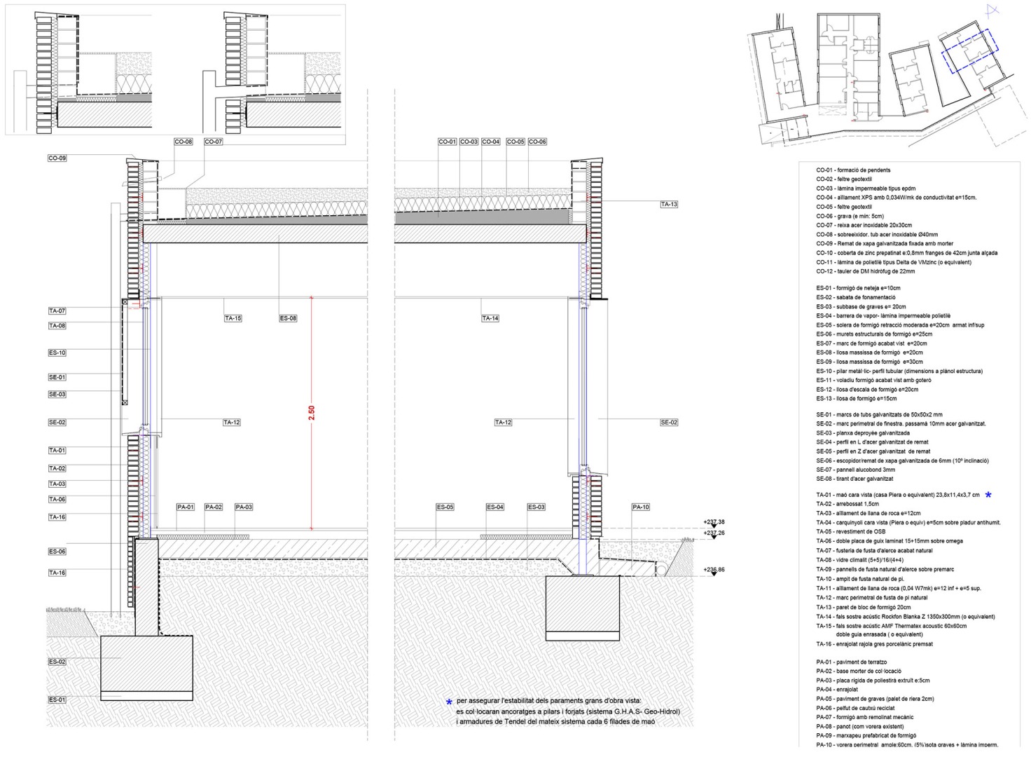 Detail. Can llong primary health care centre by Comas-Pont arquitectes. Detail. Can llong primary health care centre by Comas-Pont arquitectes.