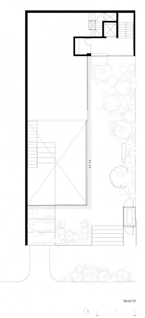 Ground floor plan. El Jardín Anatole by Dellekamp / Schleich.  Ground floor plan. El Jardín Anatole by Dellekamp / Schleich.