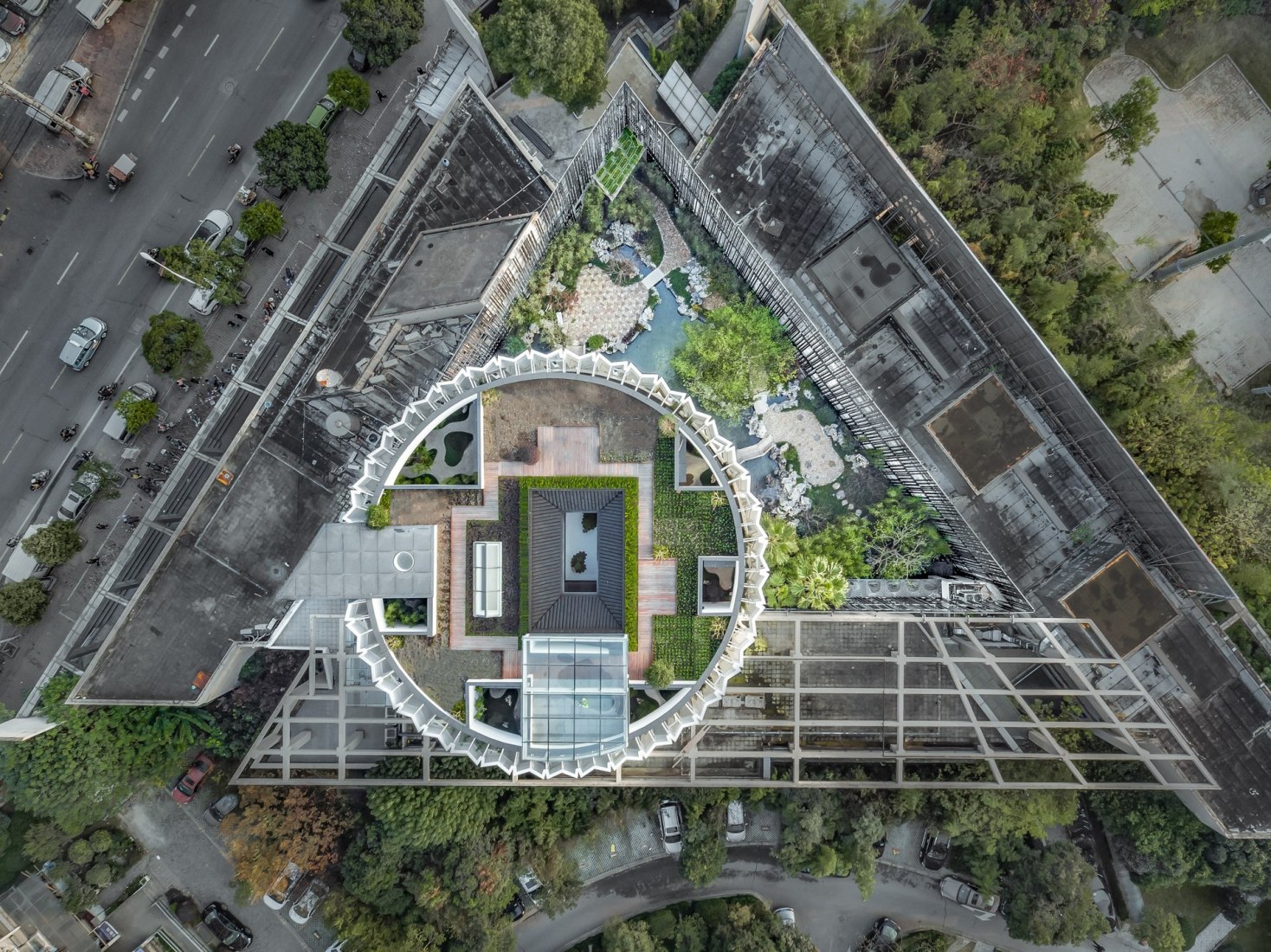 Vista general. Eight tenths Garden por Wutopia Lab. Fotografía © CreatAR Vista general. Eight tenths Garden por Wutopia Lab. Fotografía © CreatAR