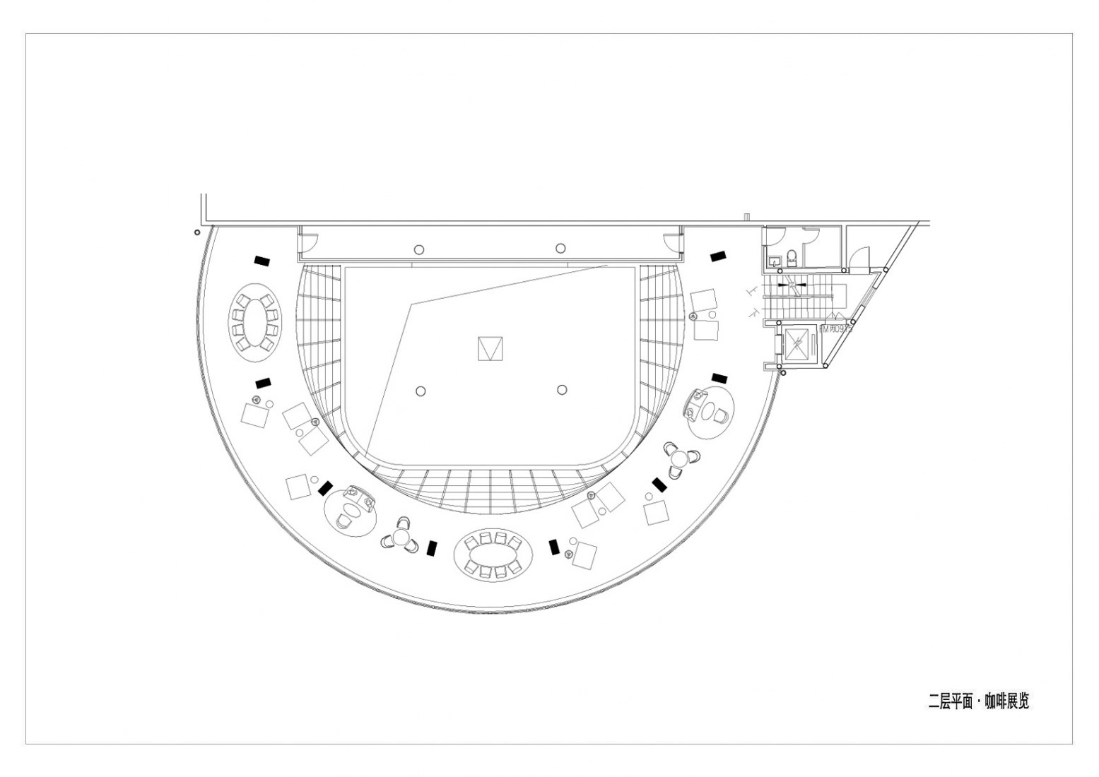 Plano de planta segunda. Eight tenths Garden por Wutopia Lab. Plano de planta segunda. Eight tenths Garden por Wutopia Lab.