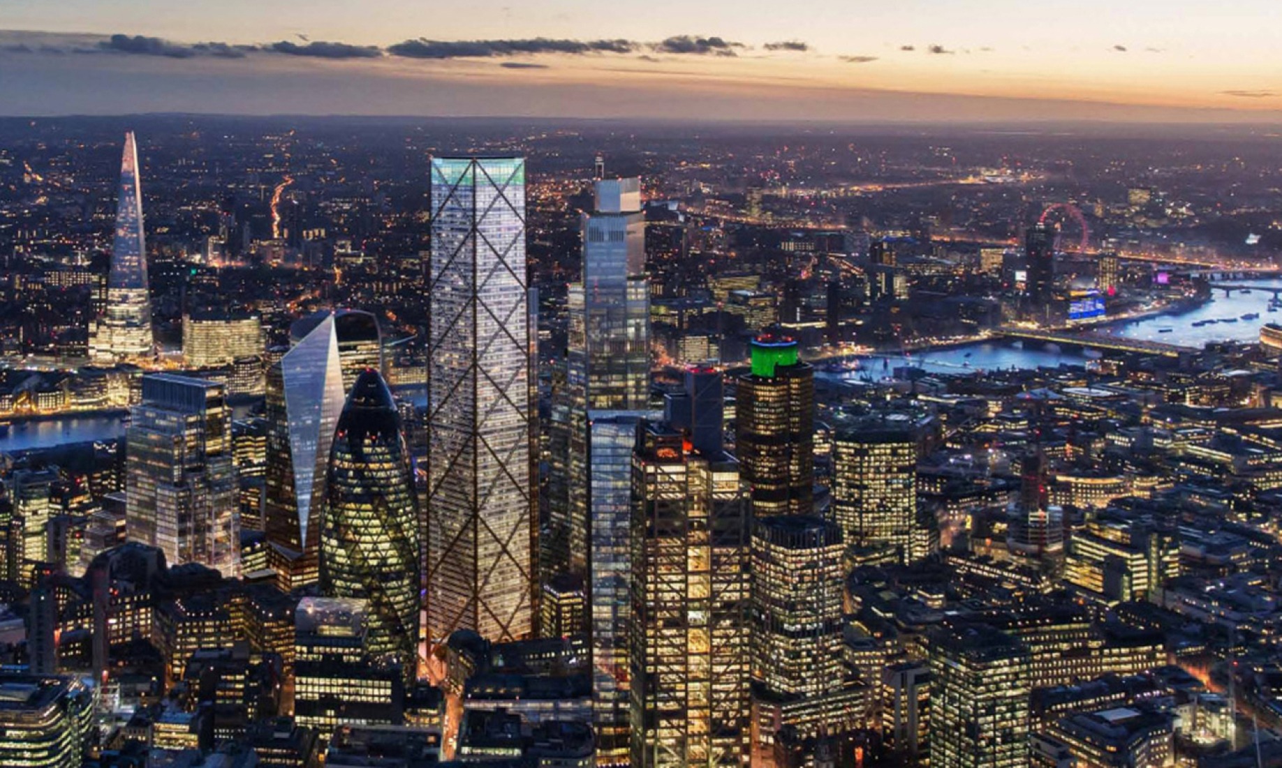 Overview of 1 Undershaft by Eric Parry Architects. All images: DBOX, courtesy Eric Parry Architects.  Overview of 1 Undershaft by Eric Parry Architects. All images: DBOX, courtesy Eric Parry Architects.