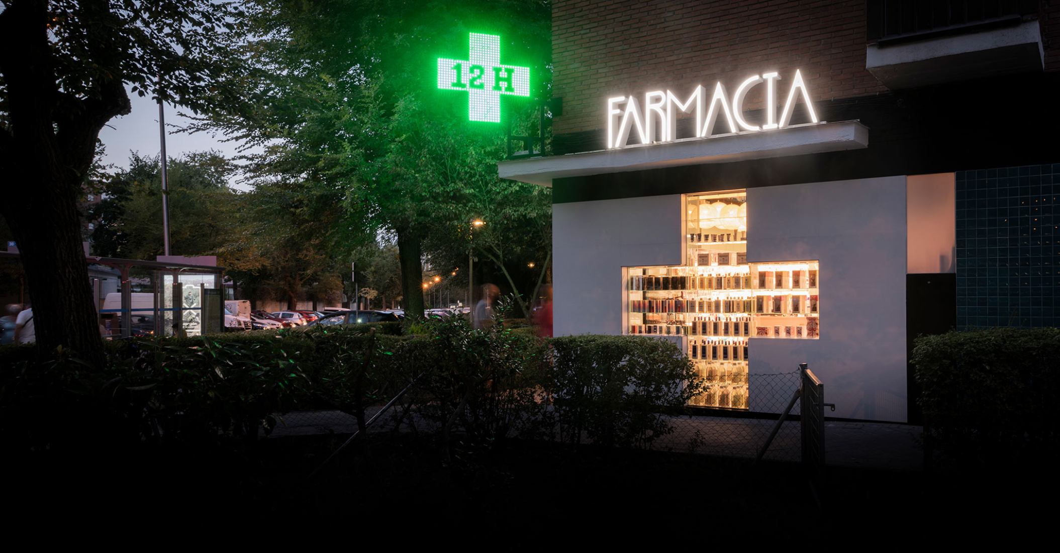 Farmacia Artilleros by Adam Bresnick. Photograph by Amores Pictures. Farmacia Artilleros by Adam Bresnick. Photograph by Amores Pictures.