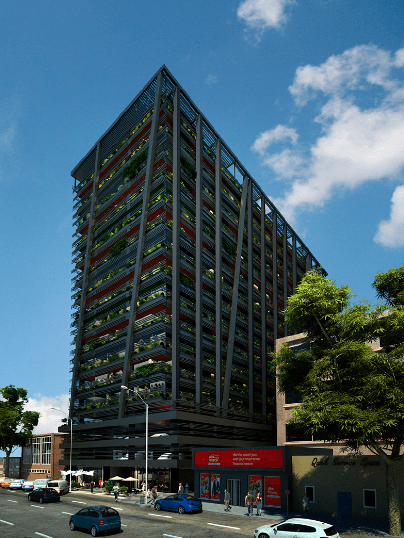 Visualización del exterior. Hallmark House por David Adjaye. Imagen © Adjaye Associates