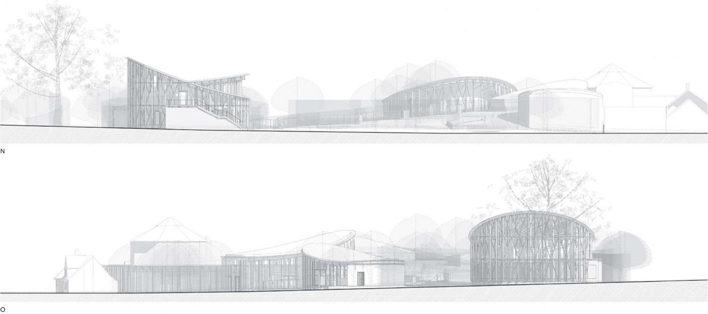 Elevation, Cornelius Vöge and MASU. H.C. Andersen’s House by Kengo Kuma. Elevation, Cornelius Vöge and MASU. H.C. Andersen’s House by Kengo Kuma.