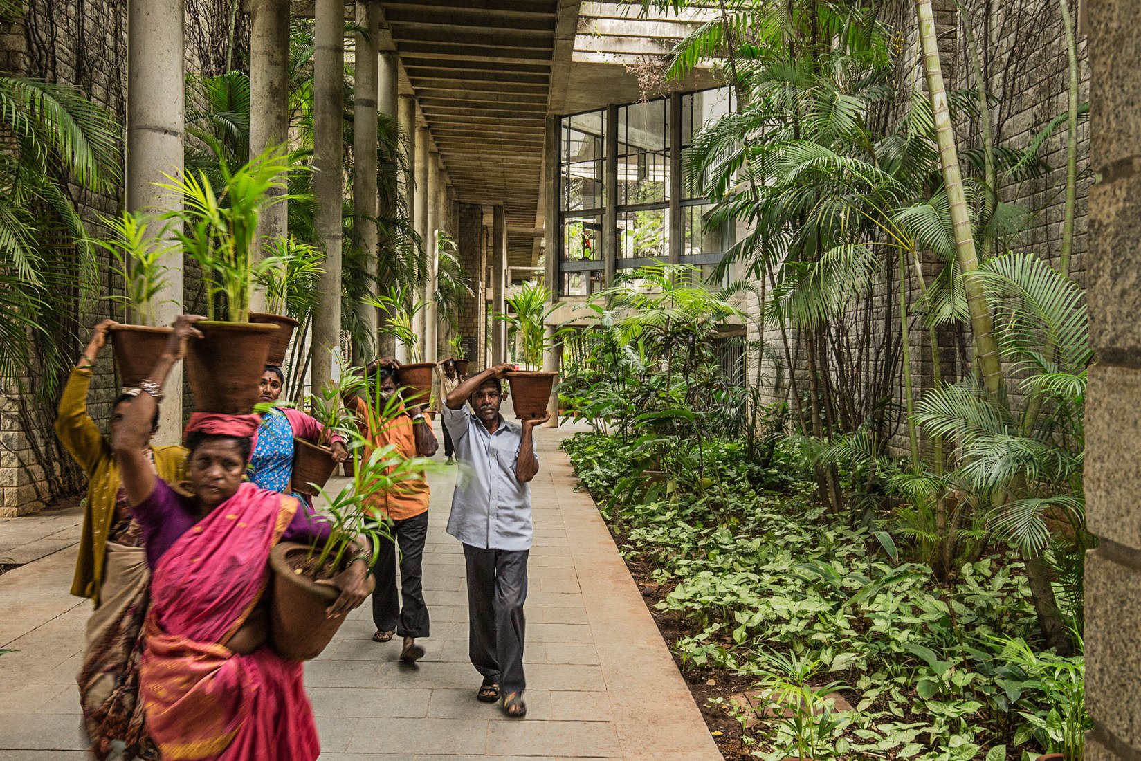 Indian Institute of Management, Bangalore. Image courtesy of VSF / Pritzker Architecture Prize.