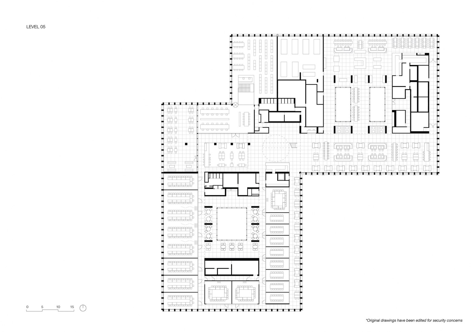 Floor plan 5th. Courthouse Amsterdam by KAAN Architecten Floor plan 5th. Courthouse Amsterdam by KAAN Architecten