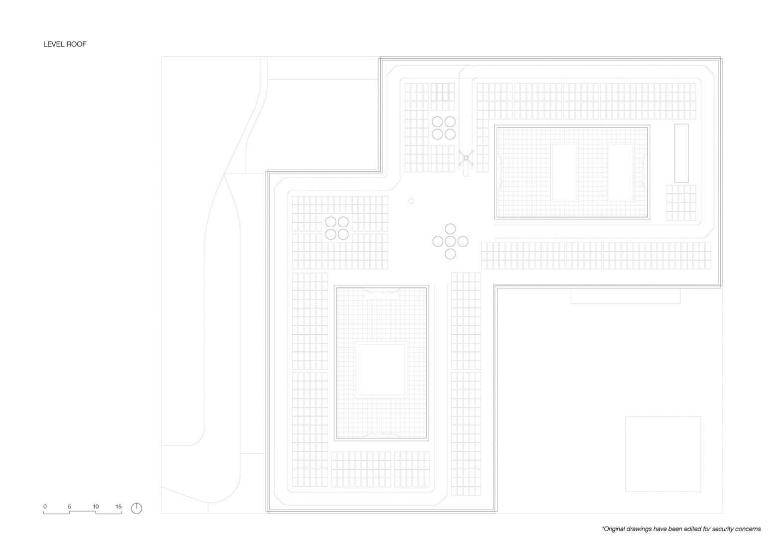Roof plan. Courthouse Amsterdam by KAAN Architecten Roof plan. Courthouse Amsterdam by KAAN Architecten