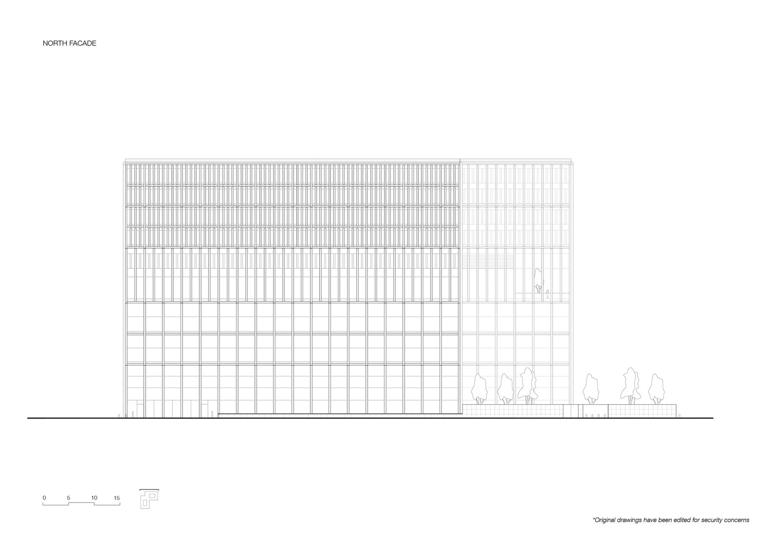 North facade. Courthouse Amsterdam by KAAN Architecten North facade. Courthouse Amsterdam by KAAN Architecten