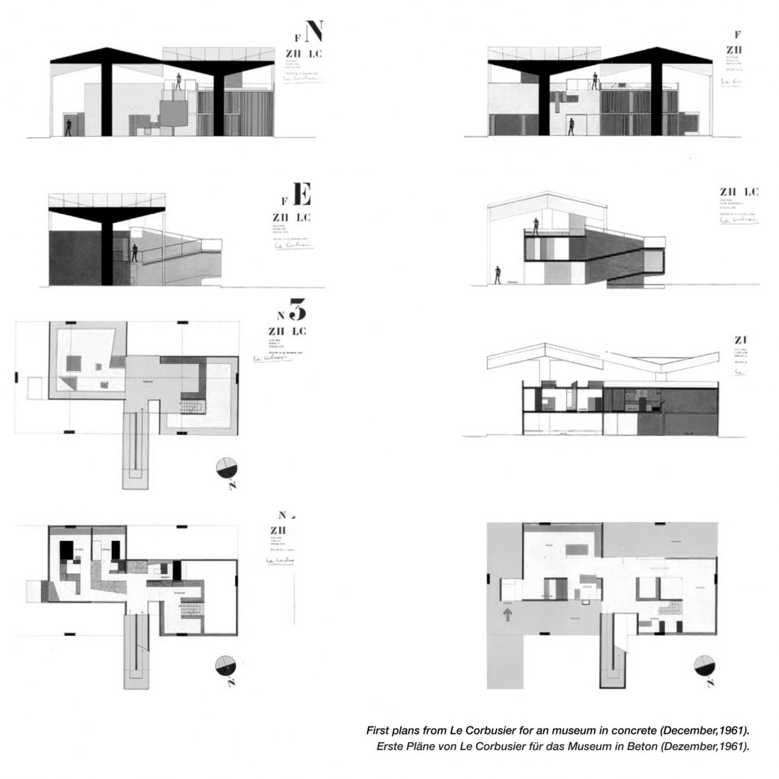 Primer esquema en homigón. Maison d'Homme por Le Corbusier Primer esquema en homigón. Maison d'Homme por Le Corbusier