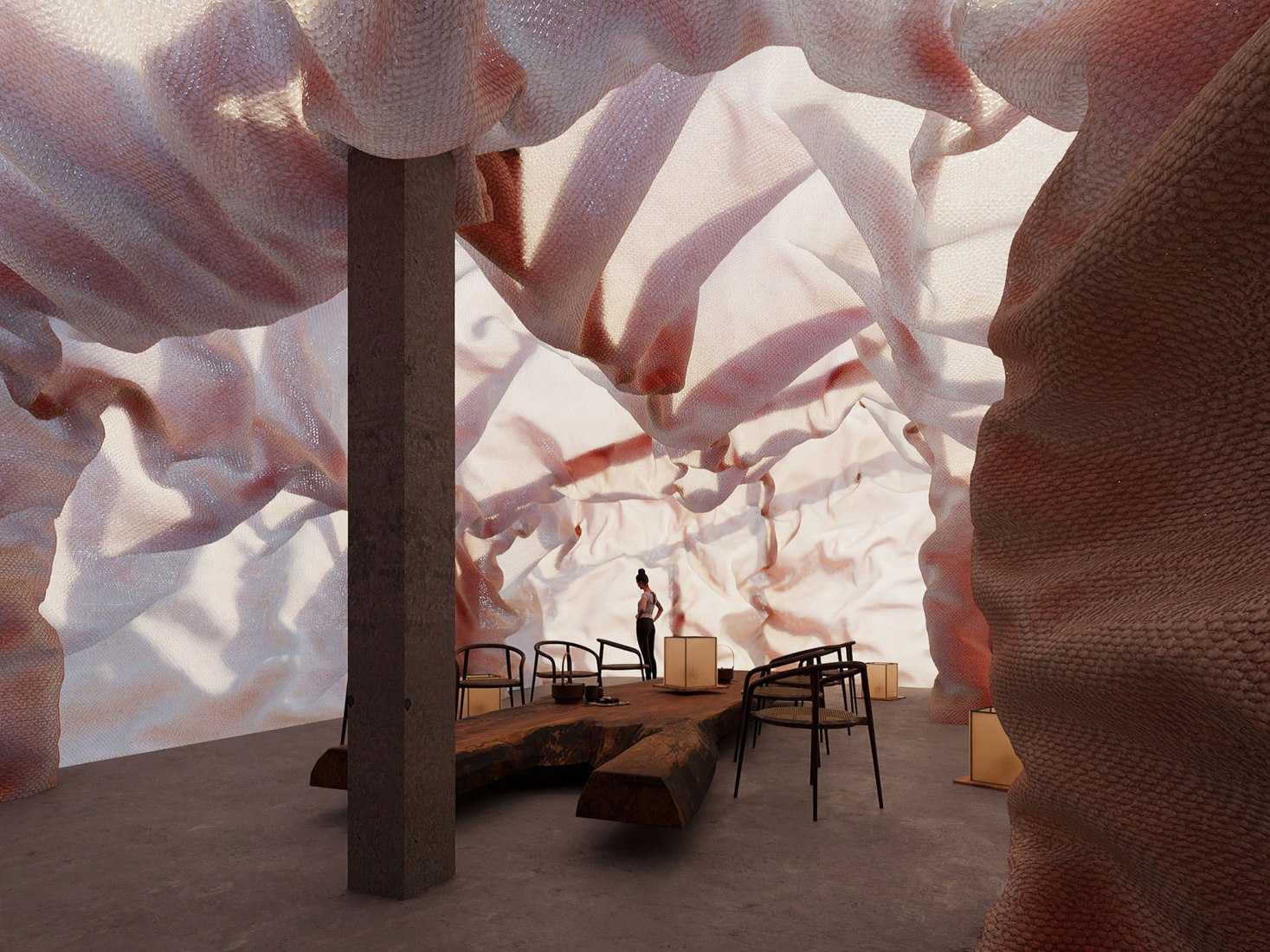 «Village Opera, A Rehearsal of Rural Construction», exposición por llLab. Fotografía por Jin Weiqi. «Village Opera, A Rehearsal of Rural Construction», exposición por llLab. Fotografía por Jin Weiqi.