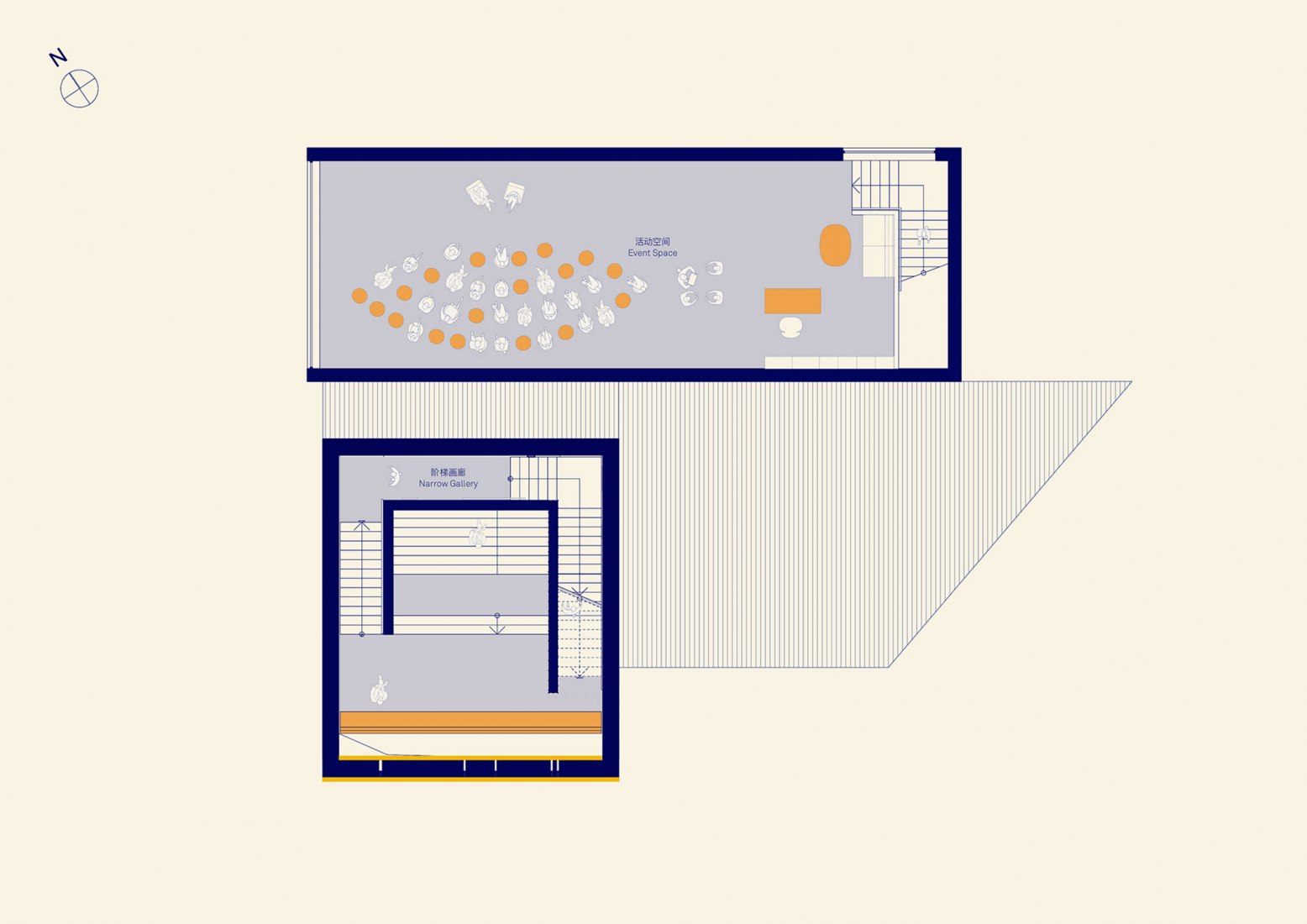 Primera planta. Reinventando el concepto de aldea rural. WAAAM por llLab. Primera planta. Reinventando el concepto de aldea rural. WAAAM por llLab.