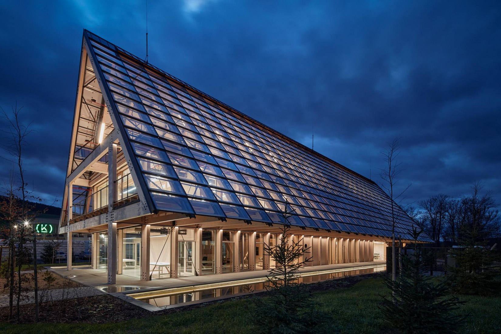 Kloboucká lesní Headquarters by Mjölk architekti. Photograph by BoysPlayNice.