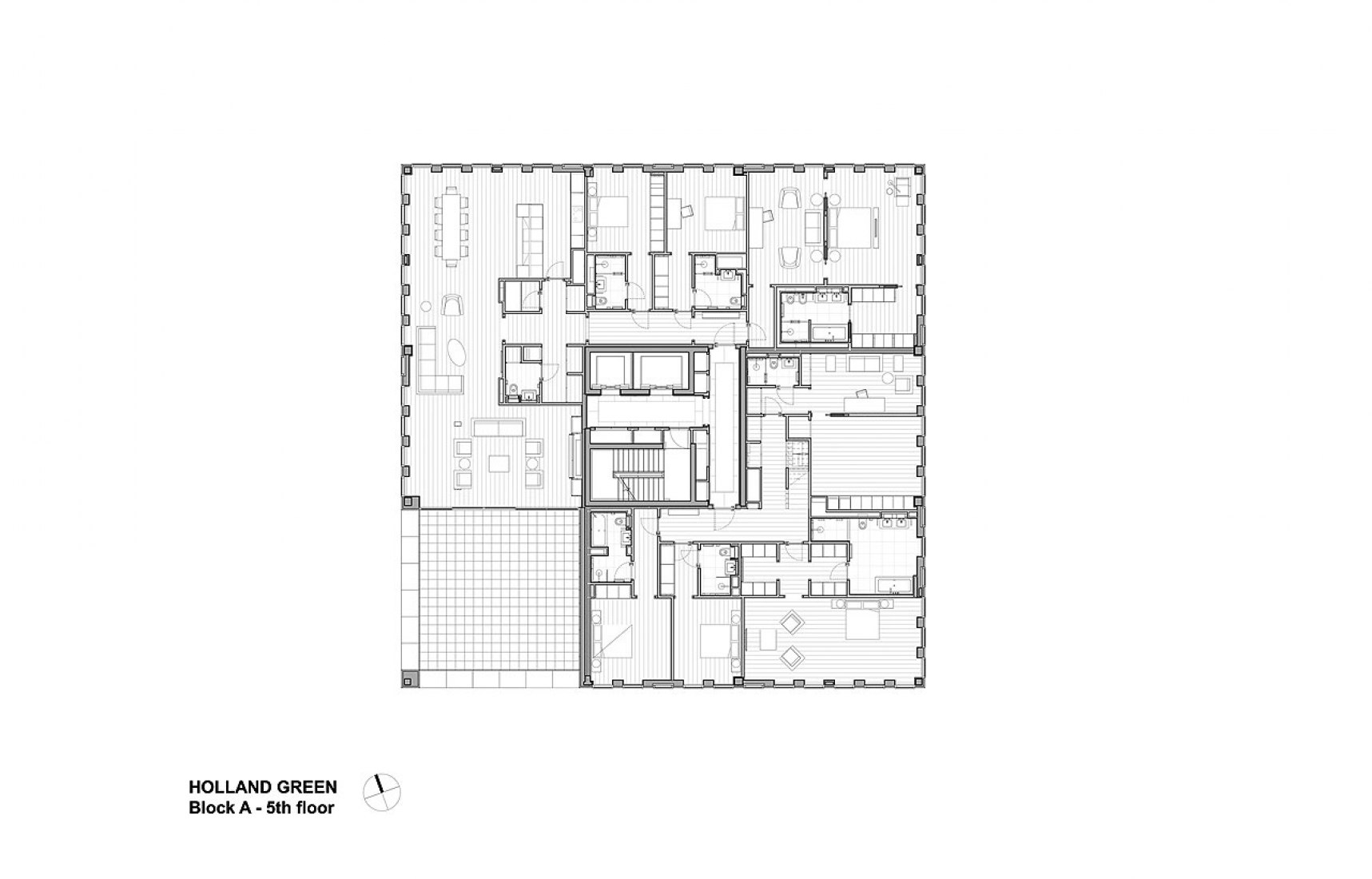 Apartamentos en planta baja. Viviendas del Instituto de la Commonwealth por OMA y Allies & Morrison. Apartamentos en planta baja. Viviendas del Instituto de la Commonwealth por OMA y Allies & Morrison.