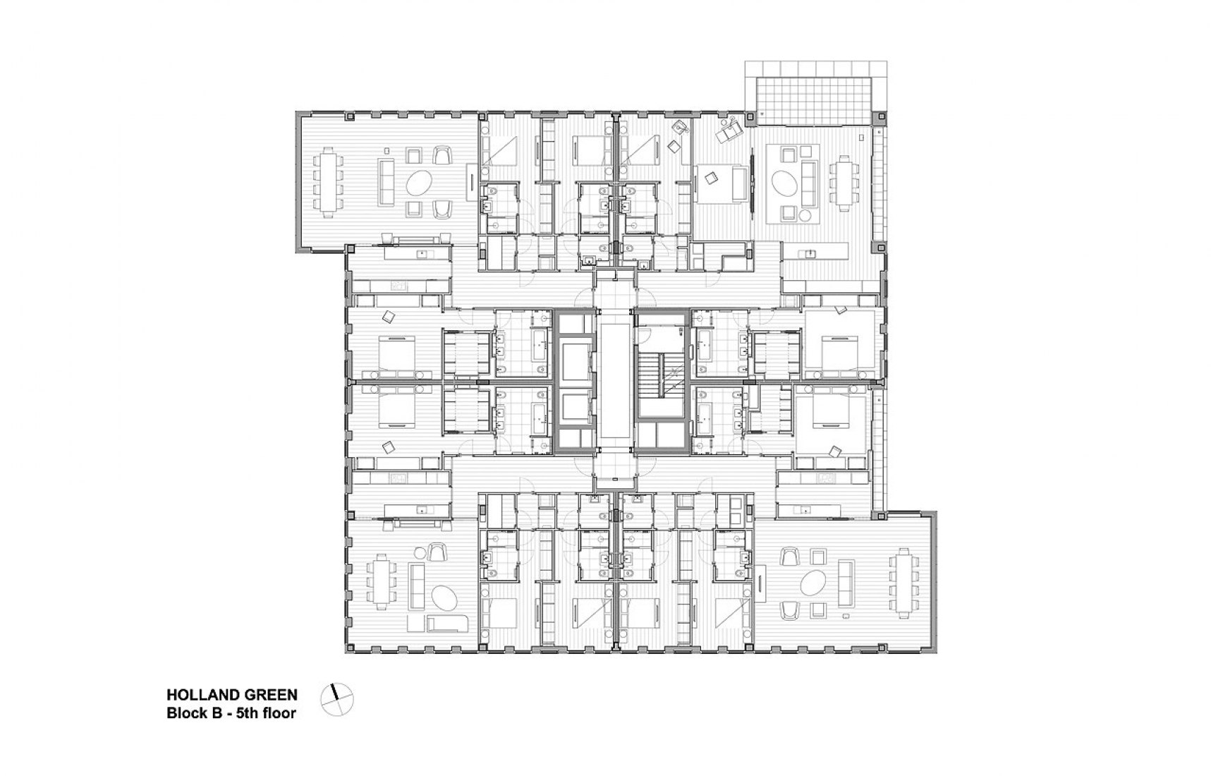 Apartamentos en planta baja. Viviendas del Instituto de la Commonwealth por OMA y Allies & Morrison. Apartamentos en planta baja. Viviendas del Instituto de la Commonwealth por OMA y Allies & Morrison.