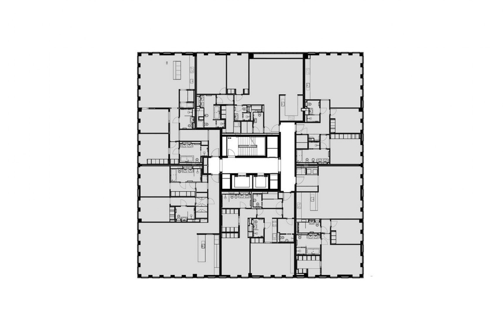 Apartamentos en planta baja. Viviendas del Instituto de la Commonwealth por OMA y Allies & Morrison. Apartamentos en planta baja. Viviendas del Instituto de la Commonwealth por OMA y Allies & Morrison.