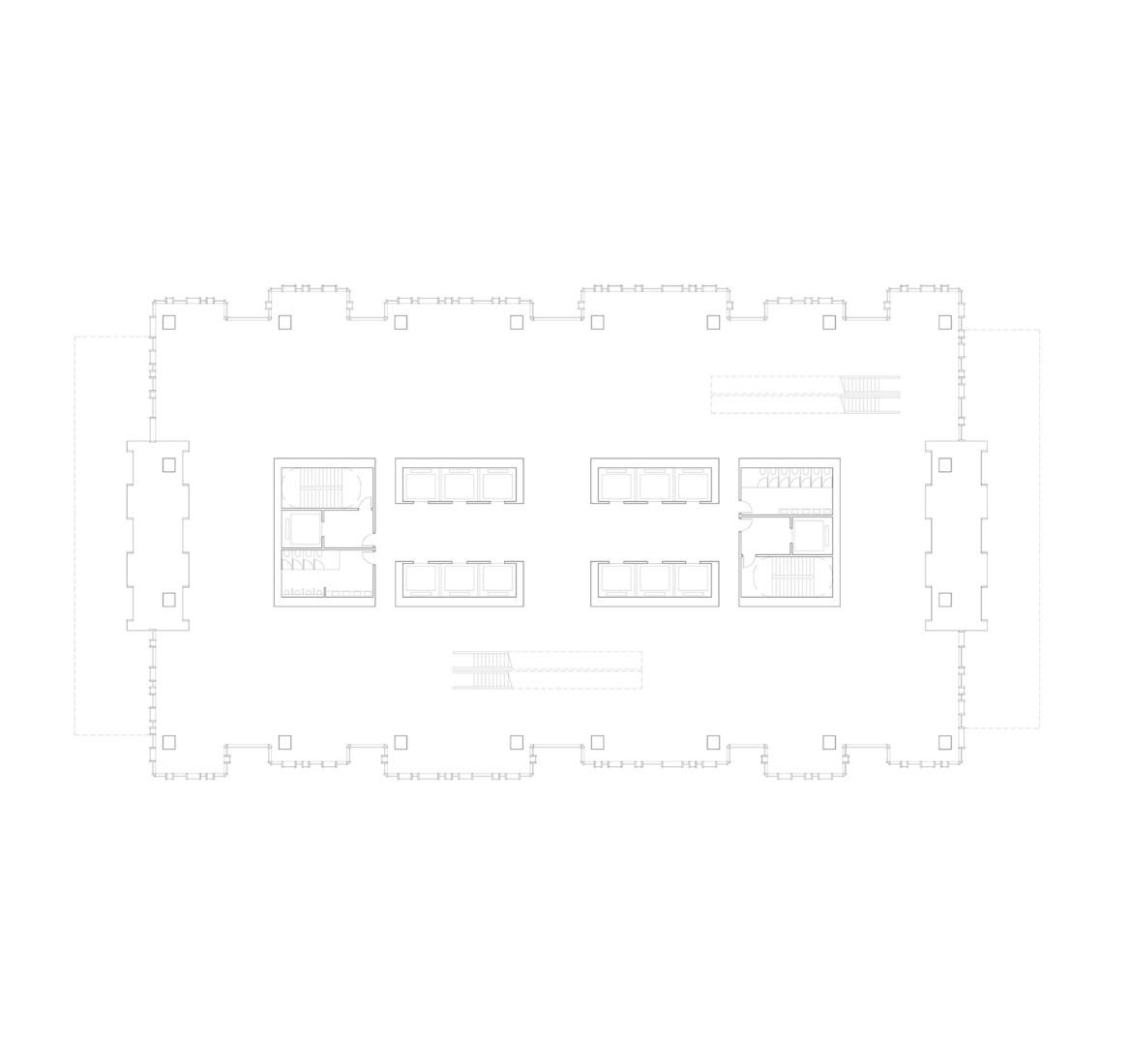 First floor plan. Oppo Technology & Research Centre Tower by Gianni Botsford Architects. First floor plan. Oppo Technology & Research Centre Tower by Gianni Botsford Architects.