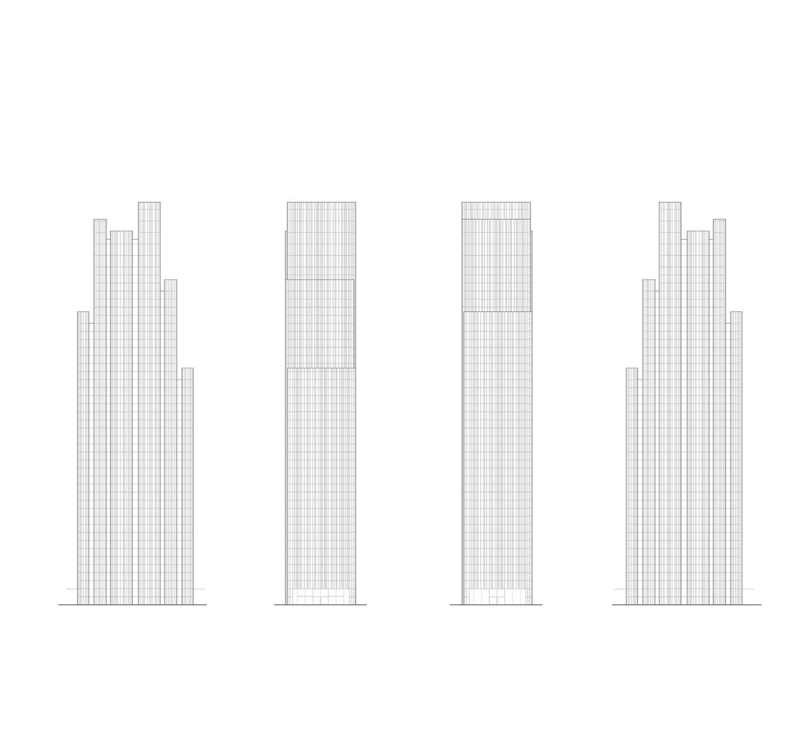 Elevation summary. Oppo Technology & Research Centre Tower by Gianni Botsford Architects. Elevation summary. Oppo Technology & Research Centre Tower by Gianni Botsford Architects.