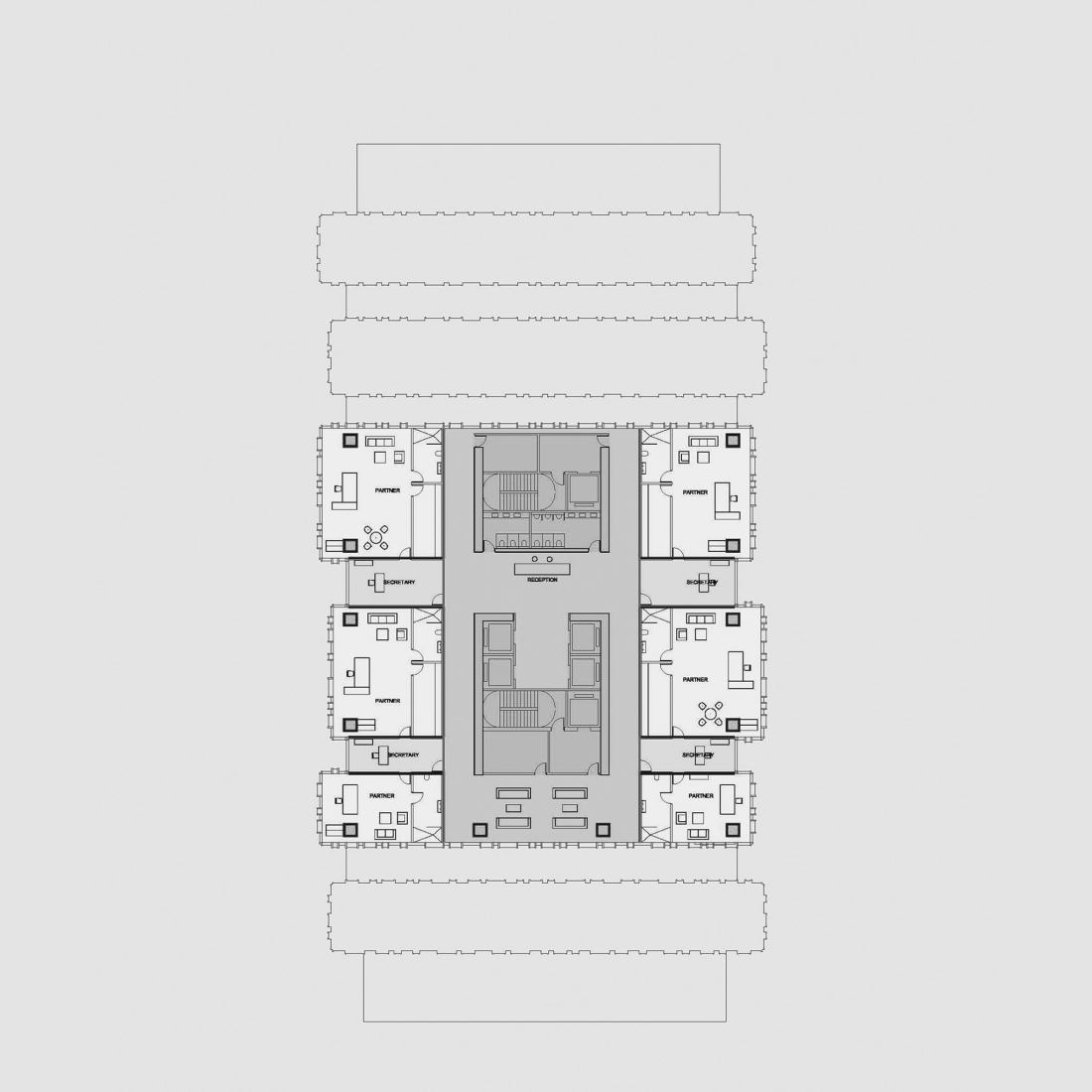Layout plans. Oppo Technology & Research Centre Tower by Gianni Botsford Architects. Layout plans. Oppo Technology & Research Centre Tower by Gianni Botsford Architects.