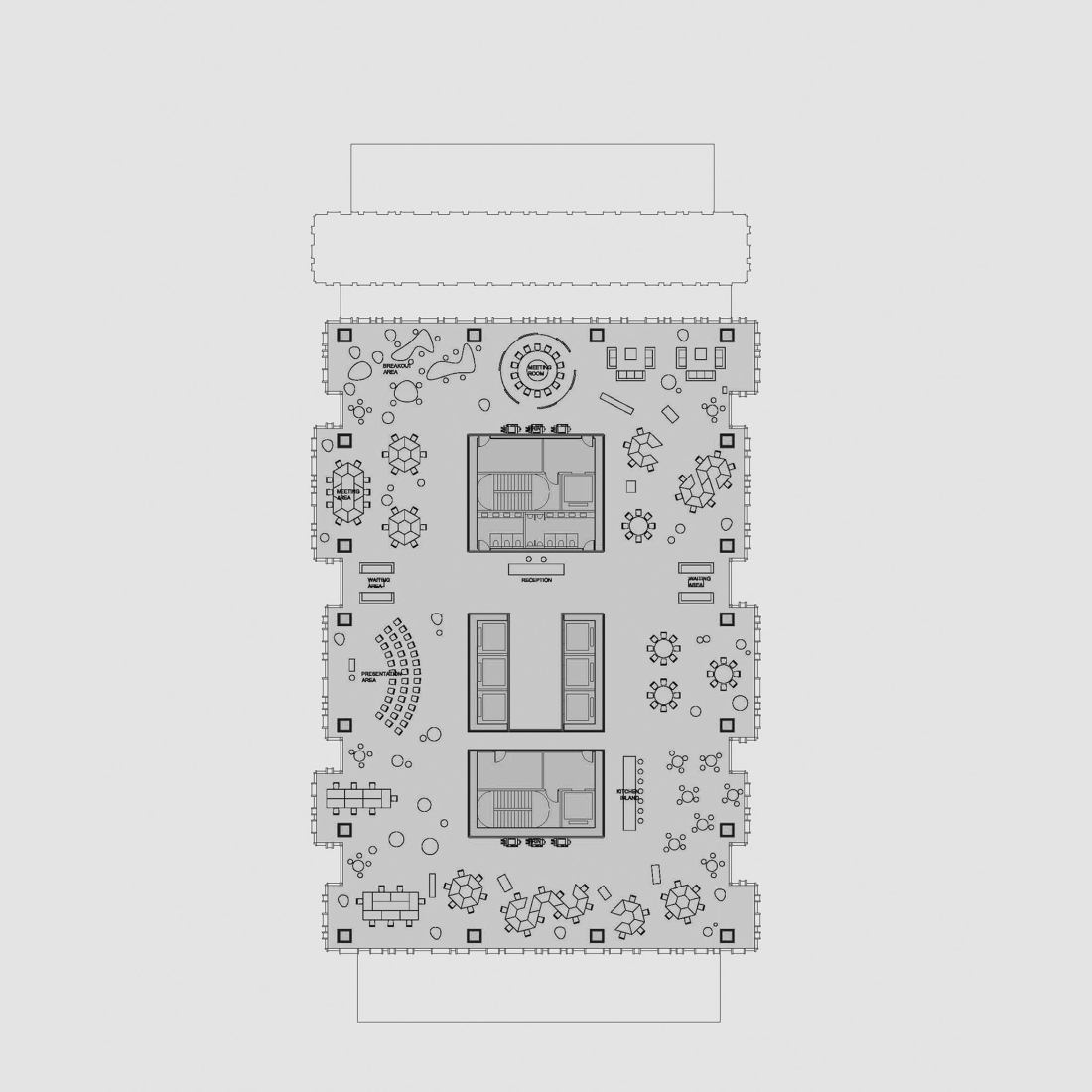 Layout plans. Oppo Technology & Research Centre Tower by Gianni Botsford Architects. Layout plans. Oppo Technology & Research Centre Tower by Gianni Botsford Architects.