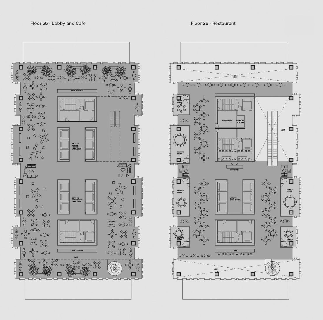 Layout plans. Oppo Technology & Research Centre Tower by Gianni Botsford Architects. Layout plans. Oppo Technology & Research Centre Tower by Gianni Botsford Architects.