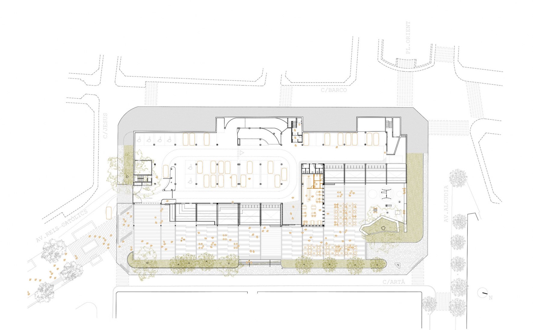 2021 floor plan. Fonamental. Plaza Mallorca renovation by Son Estudi. 2021 floor plan. Fonamental. Plaza Mallorca renovation by Son Estudi.