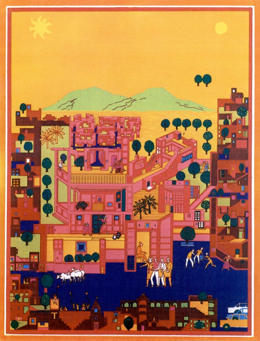 Vidhyadhar Nagar Masterplan. Image courtesy of VSF / Pritzker Architecture Prize.