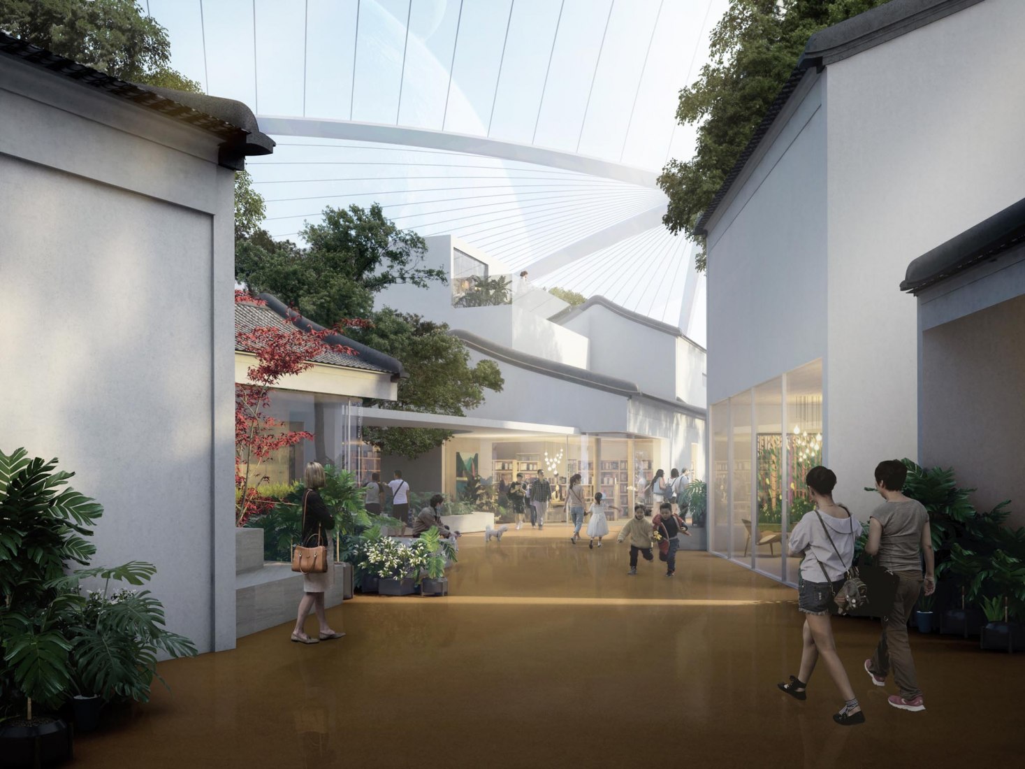 Render of the dome view. Zhuhai Cultural Arts Center by MAD Architects. Courtesy of MAD Architects Render of the dome view. Zhuhai Cultural Arts Center by MAD Architects. Courtesy of MAD Architects