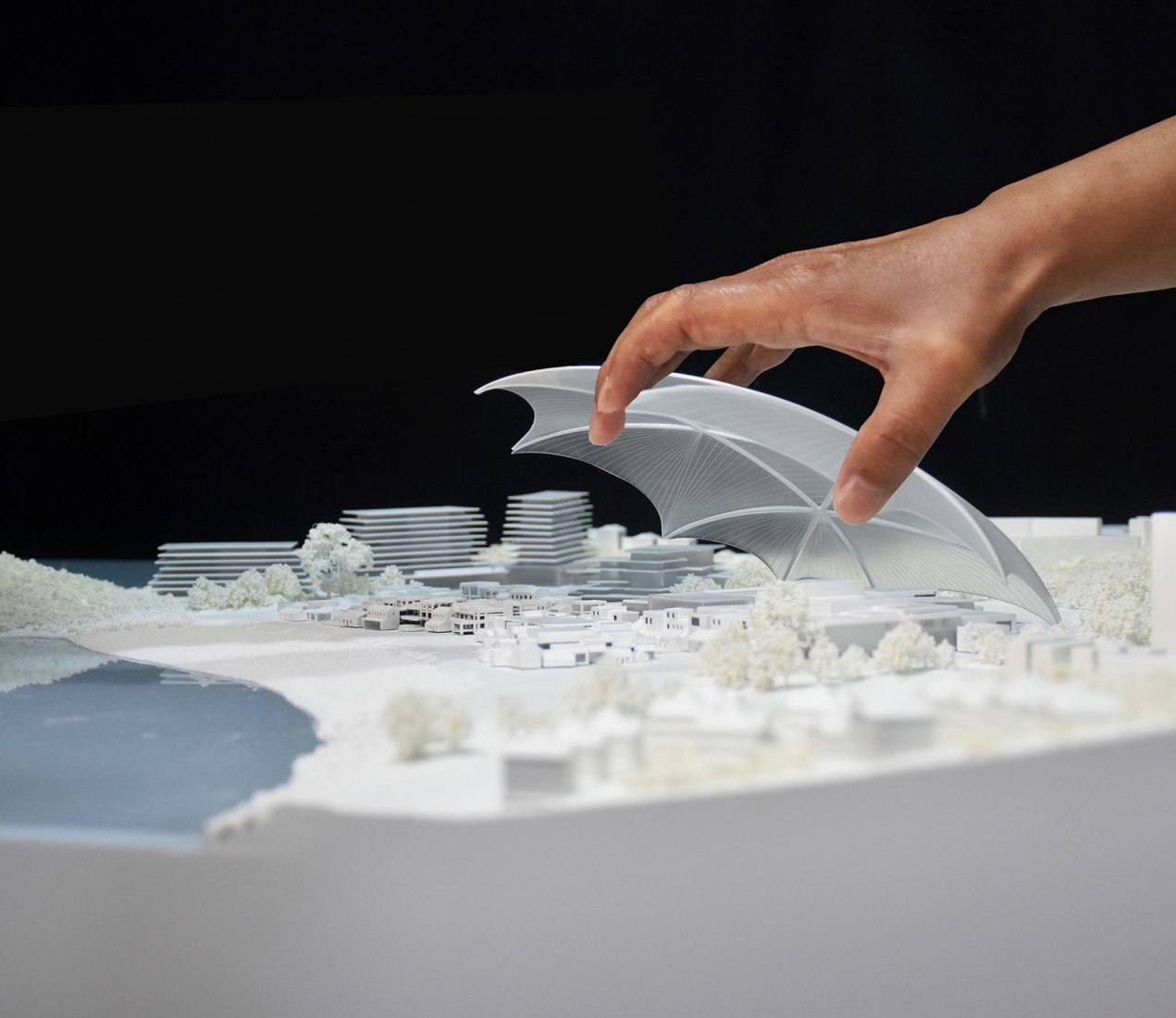Model. Zhuhai Cultural Arts Center by MAD Architects. Courtesy of MAD Architects Model. Zhuhai Cultural Arts Center by MAD Architects. Courtesy of MAD Architects