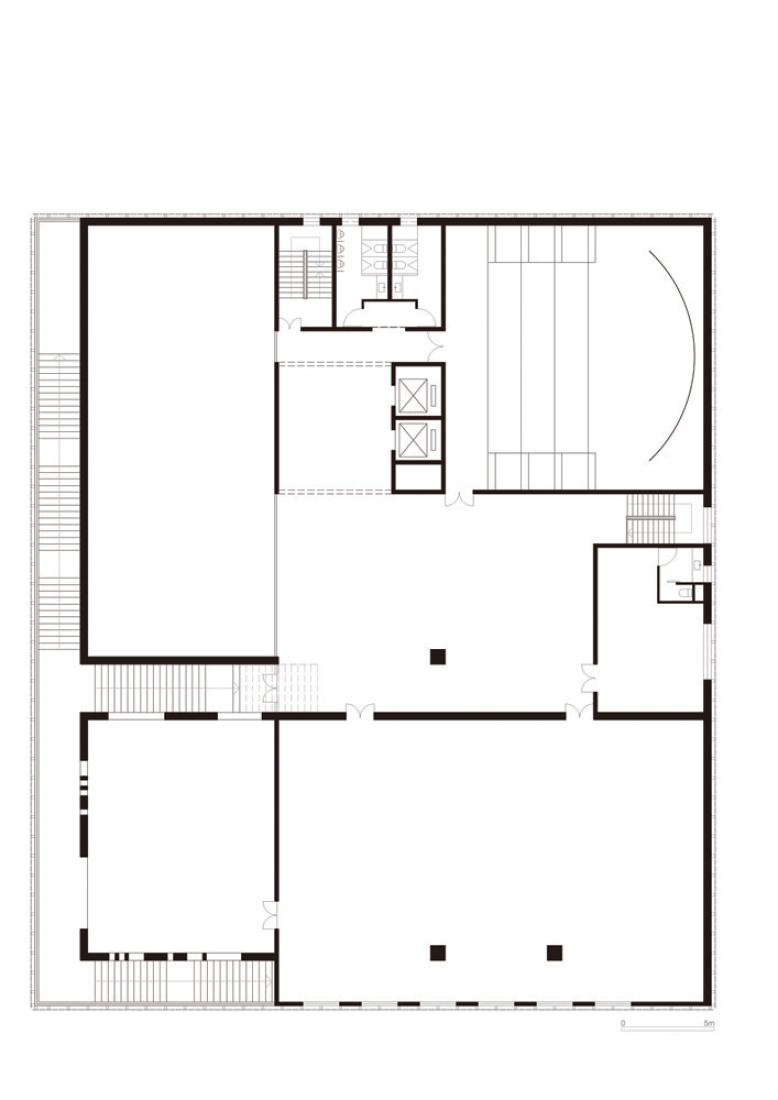 Segunda planta.  Zhengdong District Urban Planning Exhibition Hall por AZL architects.