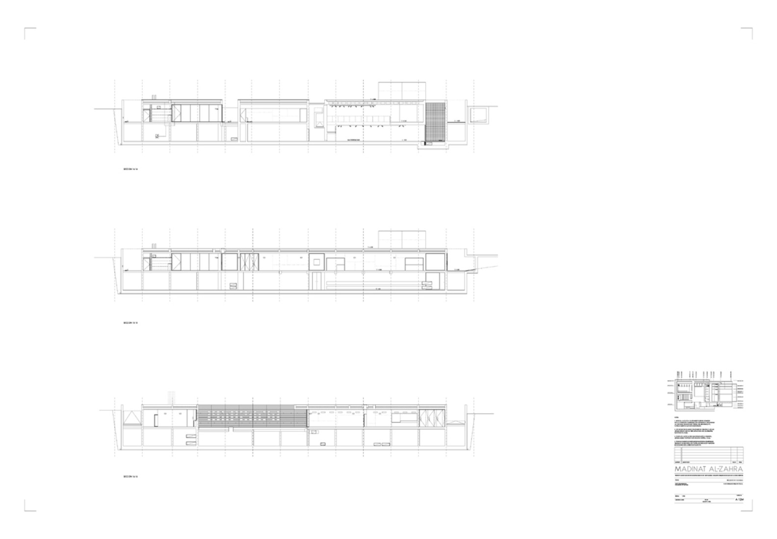 Madinat al Zahra. Cross section 1.