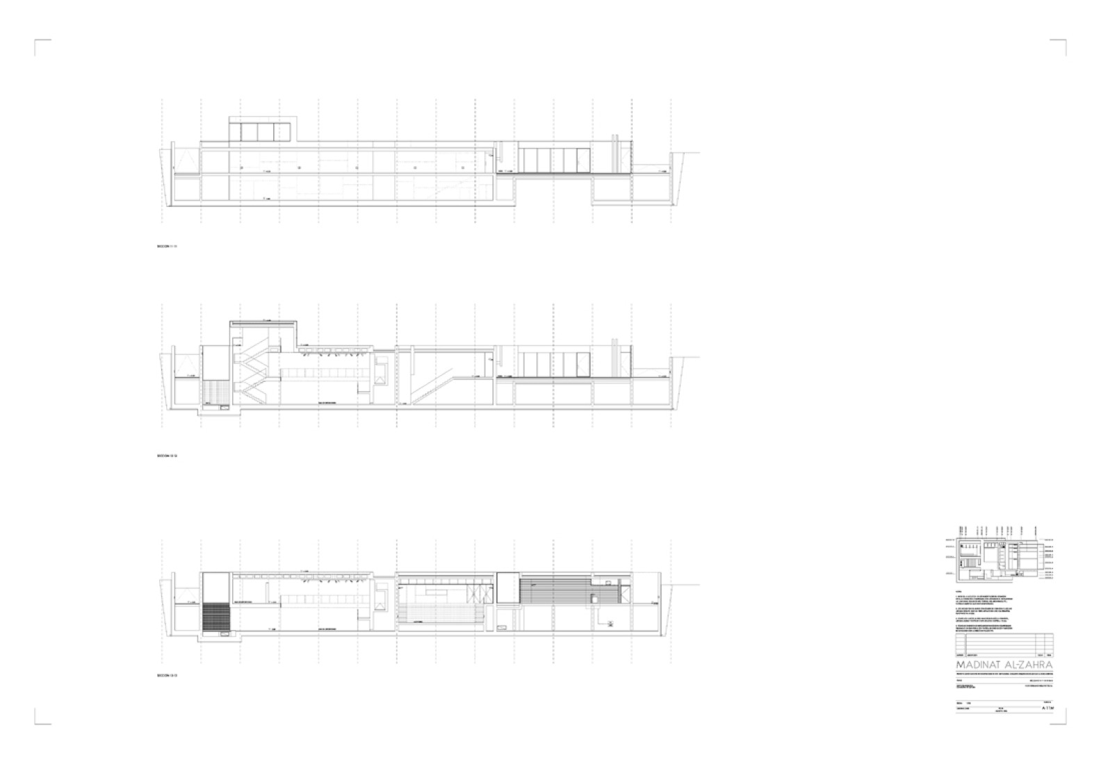 Madinat al Zahra. Cross section 2.