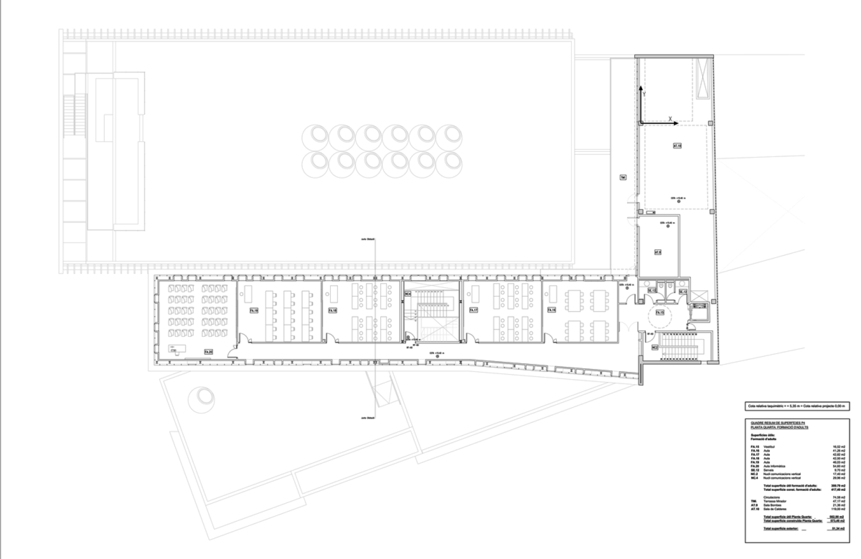 Plan floor level  +4.