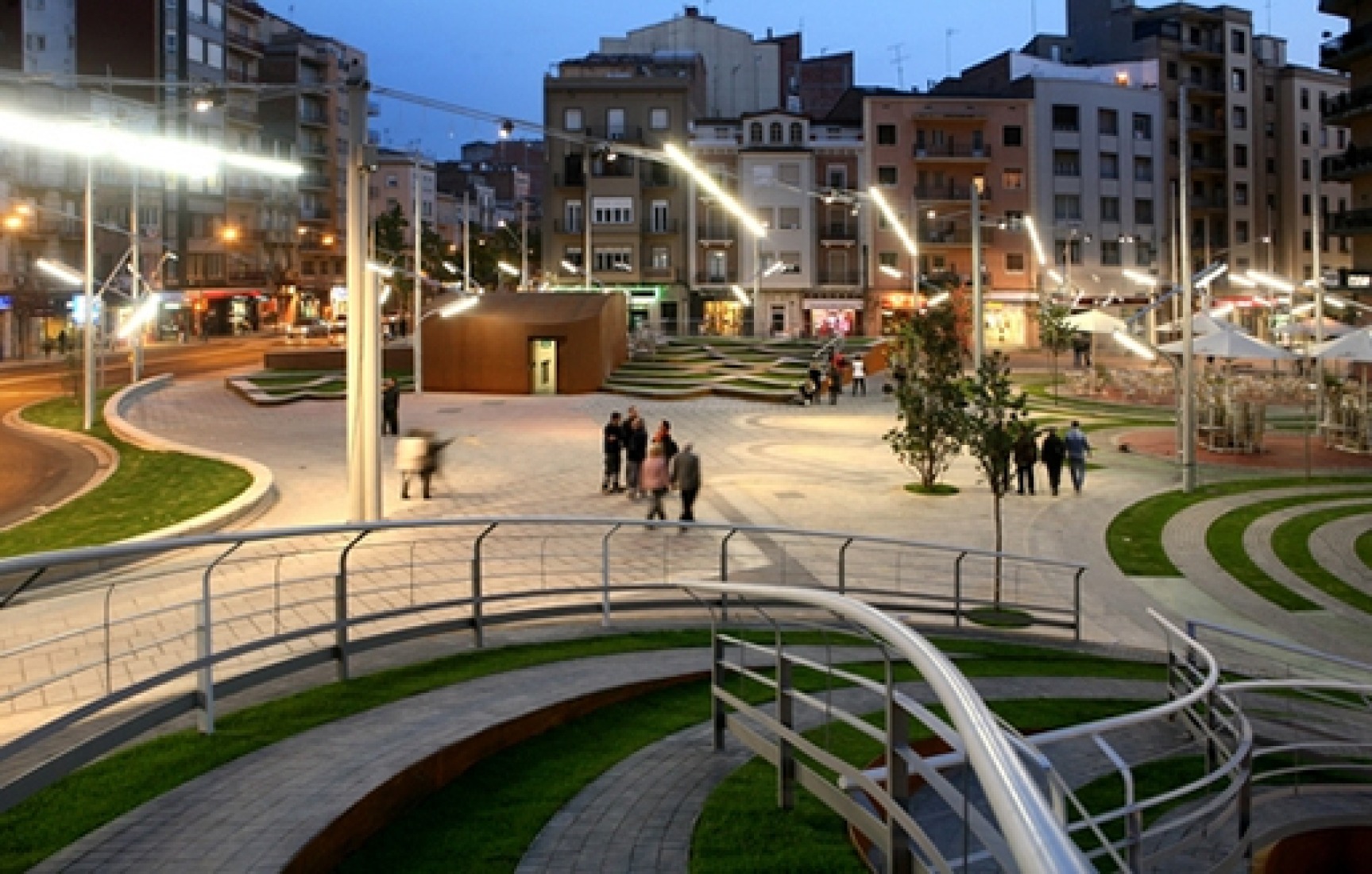 Ricard Viñes Square by Benedetta Tagliabue - EMBT. Photograph by Alex Gaultier